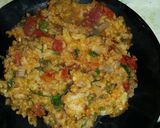 A picture of step 5 of Mexican Rice.