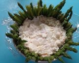 A picture of step 3 of Cured Ham Rose Bouquet.