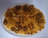 عکس مرحله 11 از دستور قیمه لاپلو با قلقلی مرغ 😋