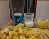 A picture of step 1 of Virgin Pina colada.