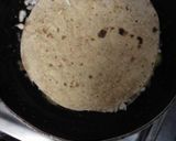 A picture of step 7 of Chapatti pizza.