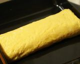A picture of step 2 of California Roll using Grilled Salmon.