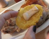 A picture of step 7 of Tostones (Fried Platains).