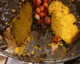 Foto do passo 6 de Bolo de cenoura com morangos 🥕🍓