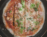 A picture of step 9 of Jini dosa with sambhar.