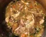 A picture of step 3 of California Farm Chicken Soup with Egg Lemon Sauce.