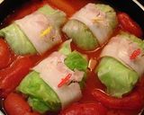 A picture of step 6 of Packed with Whole Tomatoes! Hot and Comforting Cabbage Rolls.