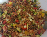 Foto del paso 2 de la receta: Ensalada fresca de lentejas y emulsión de aceite y vinagres