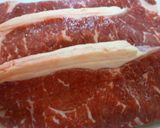 A picture of step 1 of Fukushima Beef Steak.