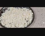A picture of step 2 of Kesar Rose Kalakand using Alum powder.