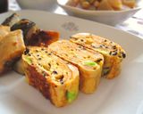 A picture of step 4 of Tofu Hamburgers-like? Tamagoyaki for Bentos.