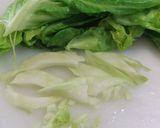 A picture of step 1 of Healthier Tofu, Cabbage and Ground Meat Cutlets.