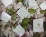 A picture of step 2 of Nacho salad with Ranch Dressing.