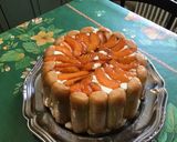 Une image de l'étape 13 de Charlotte aux abricots, orange et manzana.