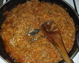 Foto del paso 1 de la receta: Pastel de polenta con carne picada y aceitunas