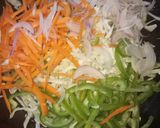 A picture of step 3 of Chinese choupsuey.