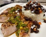A picture of step 14 of Pork Chops with Zesty Green Onion Salsa.