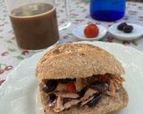 A picture of step 7 of Mini Whole Wheat Sandwich with Prepared Melva.