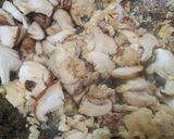 Gambar langkah 4 resipi Spaghetti Ayam dan Cendawan Shiitake.