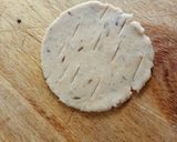 A picture of step 1 of Bagru Puri.