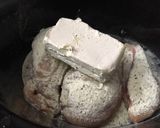 A picture of step 2 of Crockpot Chicken Bacon Ranch sliders.