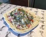 Une image de l'étape 13 de Salade de chou fleur aux tomates, oignon rouge et herbes aromatiques (sauce au fromage blanc).