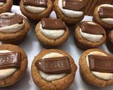 A picture of step 8 of Peanut butter Smore cookies.