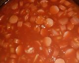 Foto del paso 3 de la receta: Salsa de panchos con tallarines 🍝
