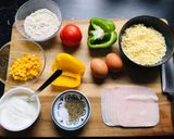 Φωτογραφία βήματος 1 της συνταγής Pizza Pancakes 🍕🥞