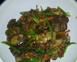 A picture of step 7 of Peppered chicken.