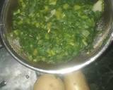 Green bhurji of radish leaves recipe step 1 photo