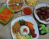 Foto langkah ke 2 dari resep Nasi Lemak (Nasi uduk) rice cooker ala Upin ipin...😁😁😁.