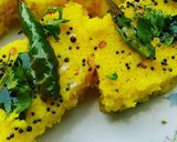 A picture of step 4 of Dhokla.