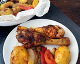 Foto del paso 9 de la receta: Pollo con verduras, sin horno