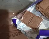 Foto langkah ke 2 dari resep Dadar Gulung Abstrak Vla Coklat.