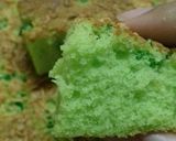 Foto langkah ke 10 dari resep Pandan Sponge Cake with Keju n Sukade😆.. empuk bangeeet.