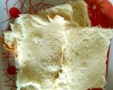 A picture of step 5 of Tri colour veg cheesy toast.