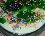A picture of step 7 of Banana apple jelly custard 🍏🍌.