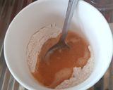 A picture of step 2 of 2 minutes microwave MUG cake.