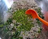 A picture of step 2 of Bajra methi chila.
