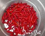 A picture of step 1 of Sun Dried Thai Bird Eye Chillies.