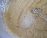 A picture of step 3 of Moong dal dhokla.