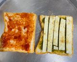 A picture of step 3 of Cheese Sandwich.