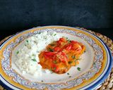 Foto del paso 7 de la receta: Seitán en salsa de cebolla y pimientos