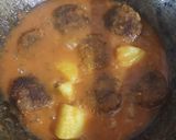 A picture of step 4 of Raw Banana Kofta Dalna (Bengali style).