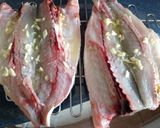 Foto del paso 3 de la receta Lubina al horno con jamón