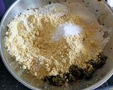 A picture of step 1 of Methi-Makai Dhebra.