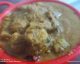 A picture of step 5 of Spicy banana curry.