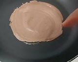 A picture of step 1 of Chocolate wafter rolls.