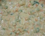 A picture of step 1 of Sattu Bread Vegetable Chilla.